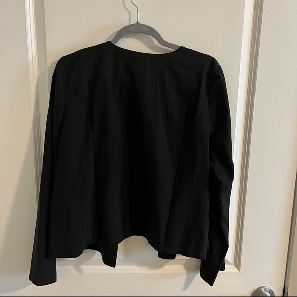 EILEEN Fisher Sand-washed Round Neck Jacket size M - Picture 9 of 11